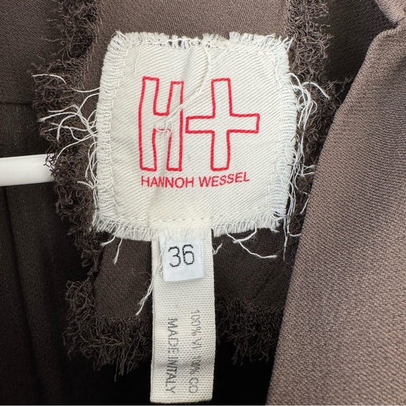 Hannoh Wessel Chelsie brown viscose Blouse Top EUC D - Picture 9 of 10